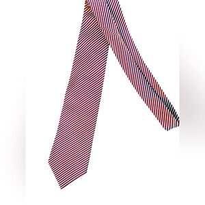 Banana Republic men’s necktie striped silk luxury logo preowned preppy
